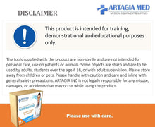 12 Pack of Suture Threads with Needles for Practice | for Practicing Sutures by Doctors, Medical Students, Veterinarians | Nylon 4/0 Suture Threads - for Practice and Educational Use Only