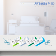 12 Medical Sutures & Needles for Suture Practice – Assorted Suture Materials & Sizes for Hands-On Training