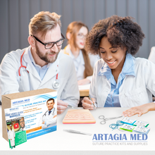 12 Medical Sutures & Needles for Suture Practice – Assorted Suture Materials & Sizes for Hands-On Training