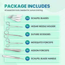 Suture Practice Kit for Medical Students – Complete Training Set with Silicone Pad, Suture Threads, Tools, Knot Board & Video Course