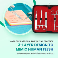 Suture Practice Kit for Medical Students – Complete Training Set with Silicone Pad, Suture Threads, Tools, Knot Board & Video Course