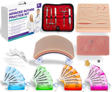 Advanced Suturing Practice Kit for Medical Students (35-Piece) – Latest Generation, Most Comprehensive Set with 3 Premium Suture Pads & Complete Tool Kit for Educational Use Only